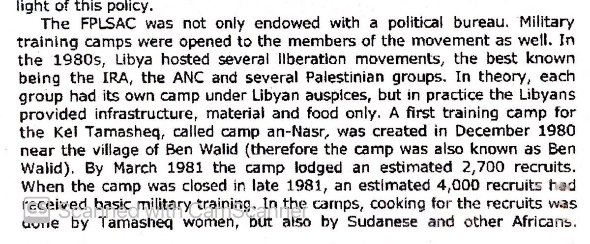 Libyans trained 4000 Irish, Tuareg, Sudanese, Xhosa, Palestinians, Lebanese, & miscellaneous Africans from numerous political groups for war in 1981.