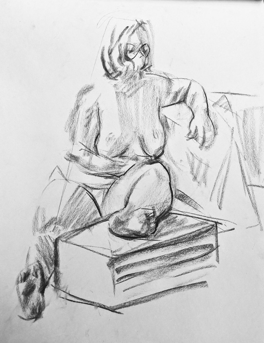 its something else having your life drawing class at 8 in the morning 