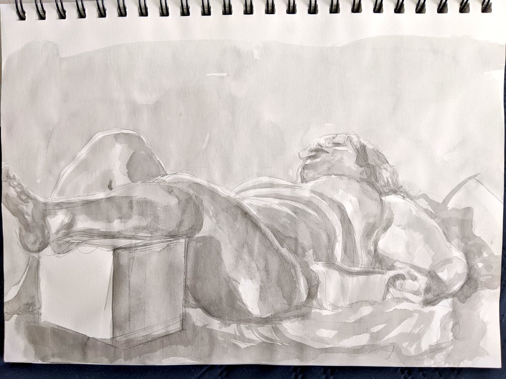 its something else having your life drawing class at 8 in the morning 