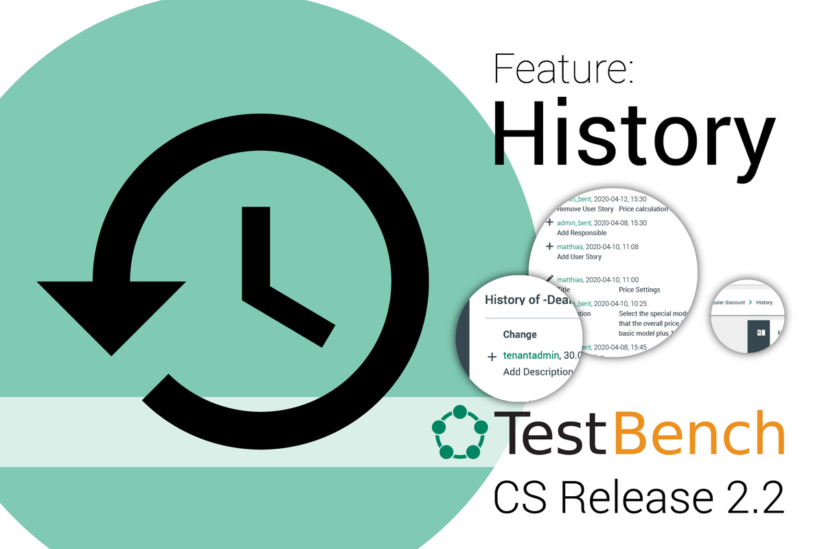 TestBench_4's tweet photo. What if you would always know which user story was created when by whom? Or who made the last changes on a test case? The history of all elements in #TestBenchCS makes it possible! Try it out with a free license for up to five users! https://t.co/AZCNsBWNUK #softwaretesting https://t.co/1dGOzHWCNM