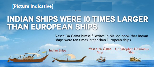 From Journals of Voyage of Vasco Da Gama, Manuscripts  https://www.wdl.org/en/item/10068/  which mentions that Indian ships were as large as 800 Tonnes. (Note Vasco's Ship was 100 Tonnes)Having gone through the glory I can confidently agree to  @Bharathgyan  https://twitter.com/Bharathgyan/status/1068836740540989440?s=2022/n
