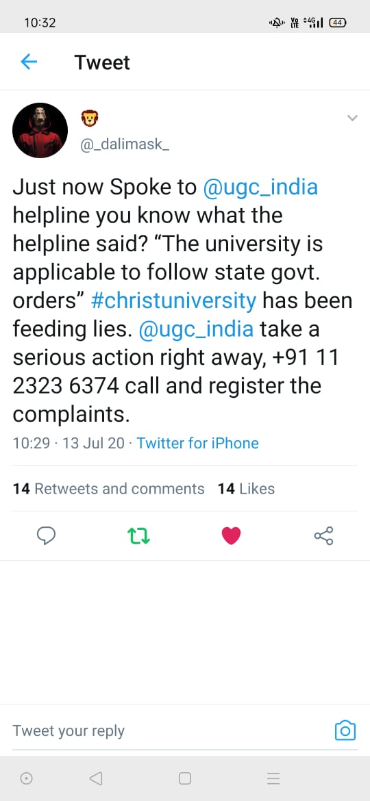 _xCUx_'s tweet photo. #Christuniveristy, the lies that you've been feeding the media are pure BS. @ugc_india is escalating the matter. We're thankful.
@NSUIKarnataka @RahulGandhi @INCKarnataka @nidhiindiatv @fayedsouza @ZeeNews @Amrita_HRD @DKShivakumar @drashwathcn @tv9kannada @AICTE_INDIA
🆘🆘🔥🔥🔥 https://t.co/EyzyKNud3z