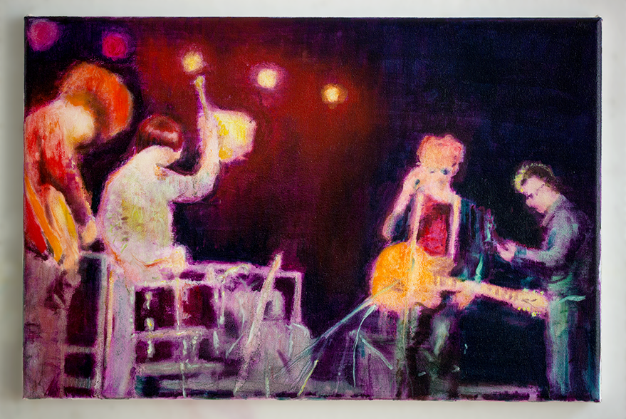 My latest painting of The Jesus and Mary Chain 'You trip me up' - 40x60cm, oil on canvas. 'Psychocandy' is a truly phenomenal album unlike anything that came before it, I'll always cherish it. #painting #History #culture #contemporaryart #painter 
<a href="/ScreamOfficial/">Primal Scream</a> <a href="/TheMaryChain/">TheMaryChain</a>
