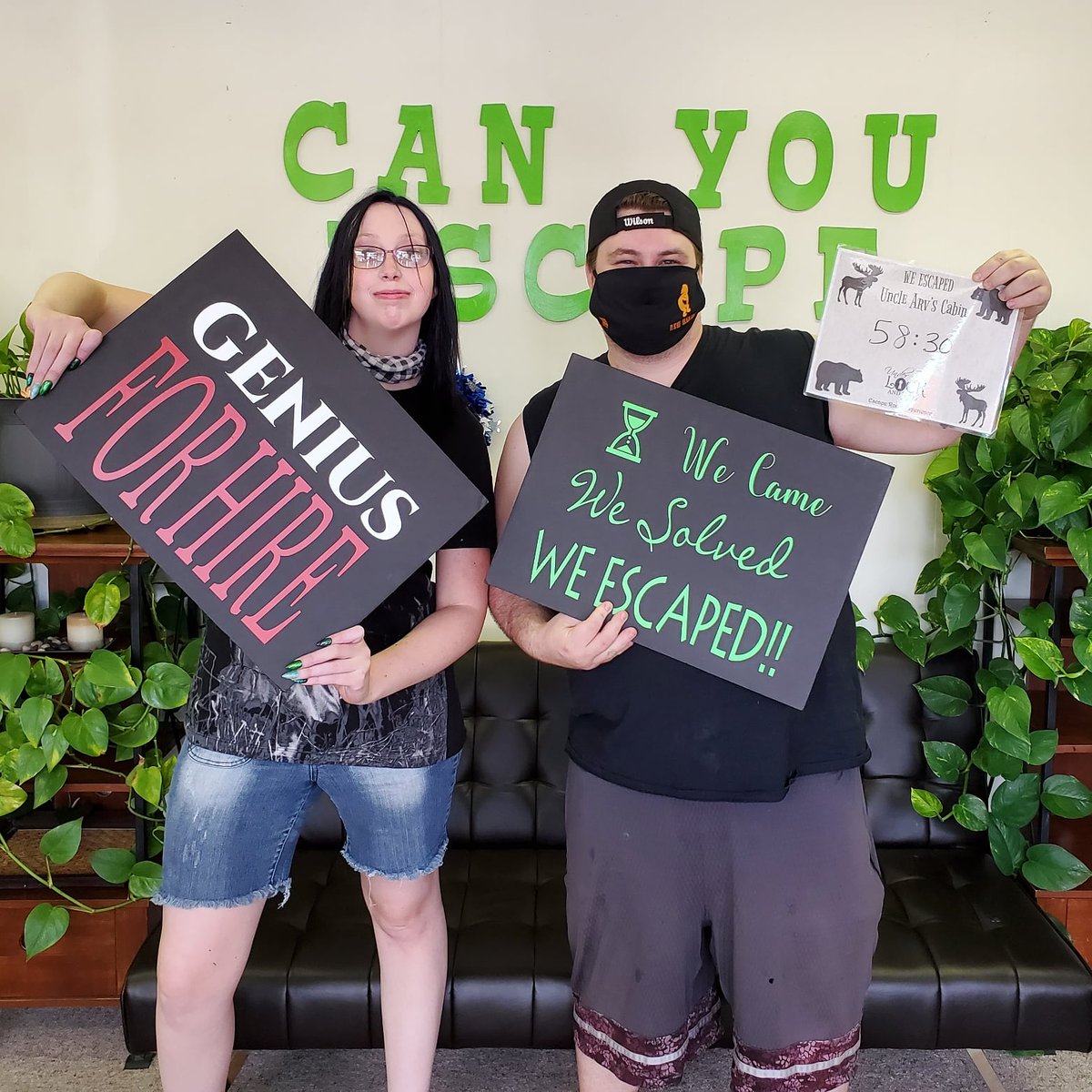 Under_Lock_Key's tweet image. They found Uncle Arv's stash!!! Yay!! Hope to see them again soon!! #escaperoom #somethingtodoinclovis underlockandkeyclovis.com