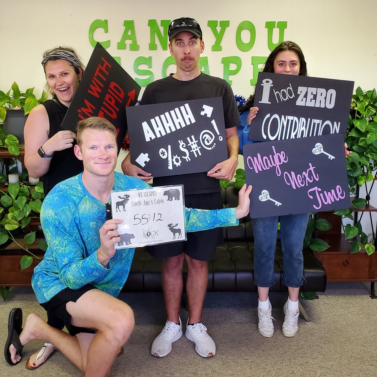 Under_Lock_Key's tweet image. They found the stash in Uncle Arv's Cabin!! Come see us again soon!! #escaperoom #somethingtodoinclovis underlockandkeyclovis.com