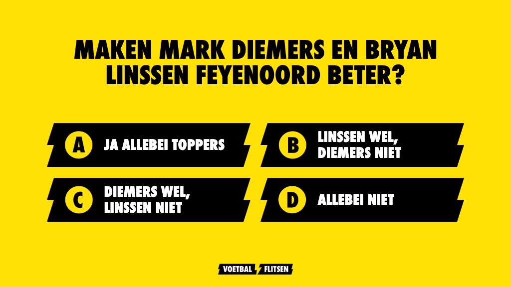 De een (Van Hooijdonk) vindt het goede, begrijpelijke aankopen, de ander (Kenneth Perez) zegt dat Mark Diemers en Bryan Linssen #Feyenoord niet beter maken. Hoe kijk jij ernaar?