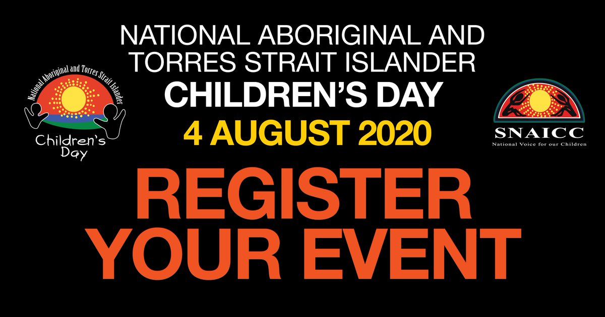 National Aboriginal and Torres Strait Islander Children's Day is on 4 August. If you would like to be involved or run an event to celebrate, don't forget to register with @SNAICC Find out more information on their website: aboriginalchildrensday.com.au/register-your-…
