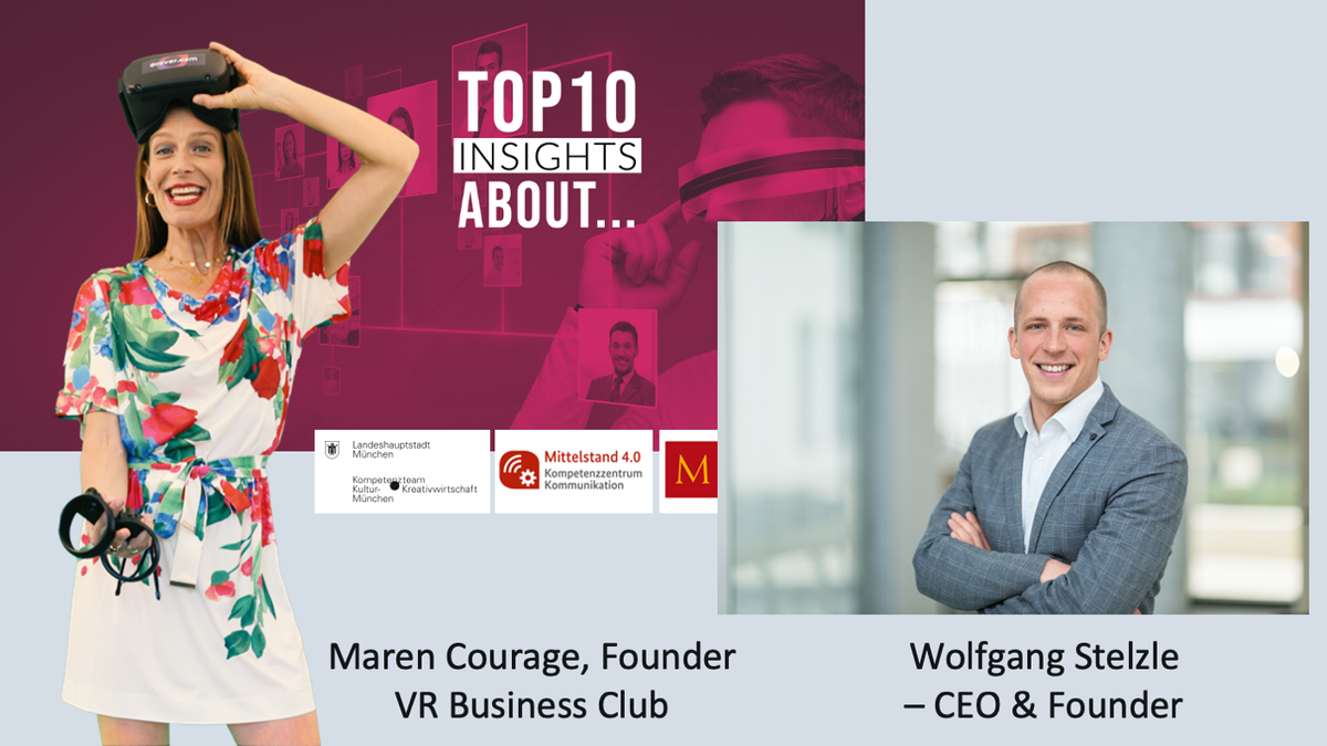 Heute 16 Uhr live auf Youtube: VR Business Club - Top10 insights about..RE’FLEKT - Augmented /Mixed Reality in Service und Wartung mit Wolfgang Stelzle, Geschäftsführer, CEO und Gründer von RE’FLEKT. youtu.be/Lqjh9A4swuU