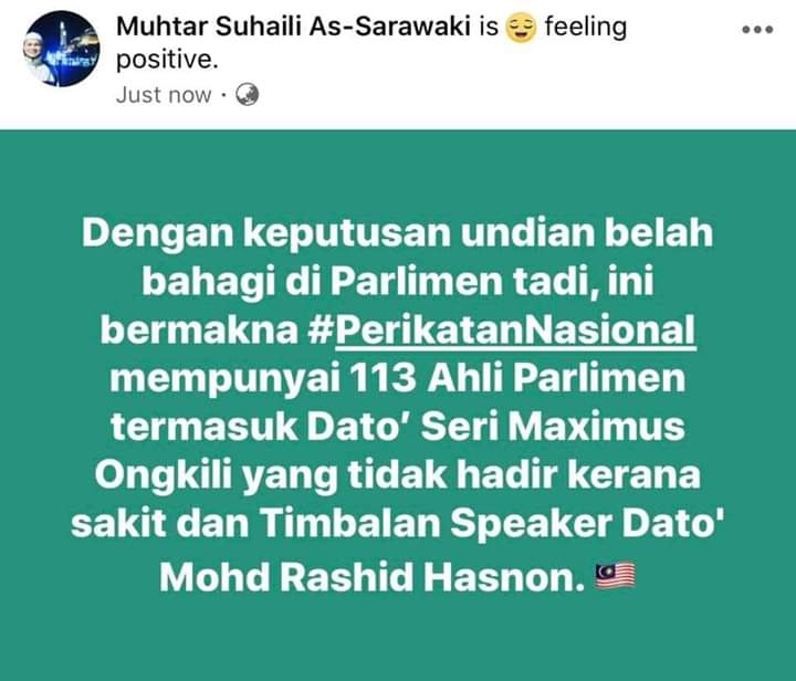 PenangJoe's tweet photo. Simple n tipis. Kita pertahan hingga parlimen bubar....👍😊 https://t.co/1D6oGahpEF