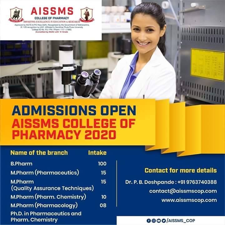 Admission to Pharmacy college-Pune

youtu.be/teeDU76LXQ
#Admission
#AISSMS
#Paramedicalcourses
