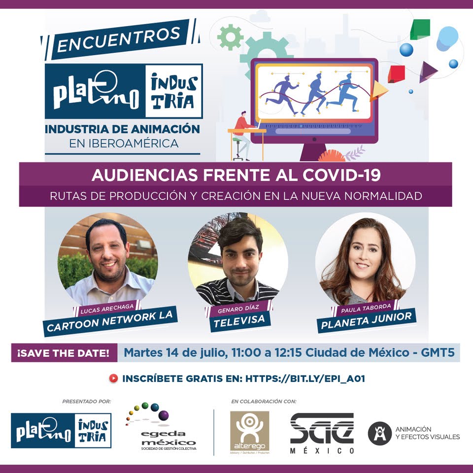 _alteregomedia_'s tweet photo. Inician los Encuentros @PlatinoIndustri enfocados a la #AnimaciónIberoamericana! Con el panel “Audiencias frente al Covid-19” este martes 14 de julio, 11:00 de México. Participan Cartoon Network LA,  Televisa y Planeta Junior. Inscribete YA: https://t.co/dnT2APWxt6 https://t.co/e8IaTIT5Qt