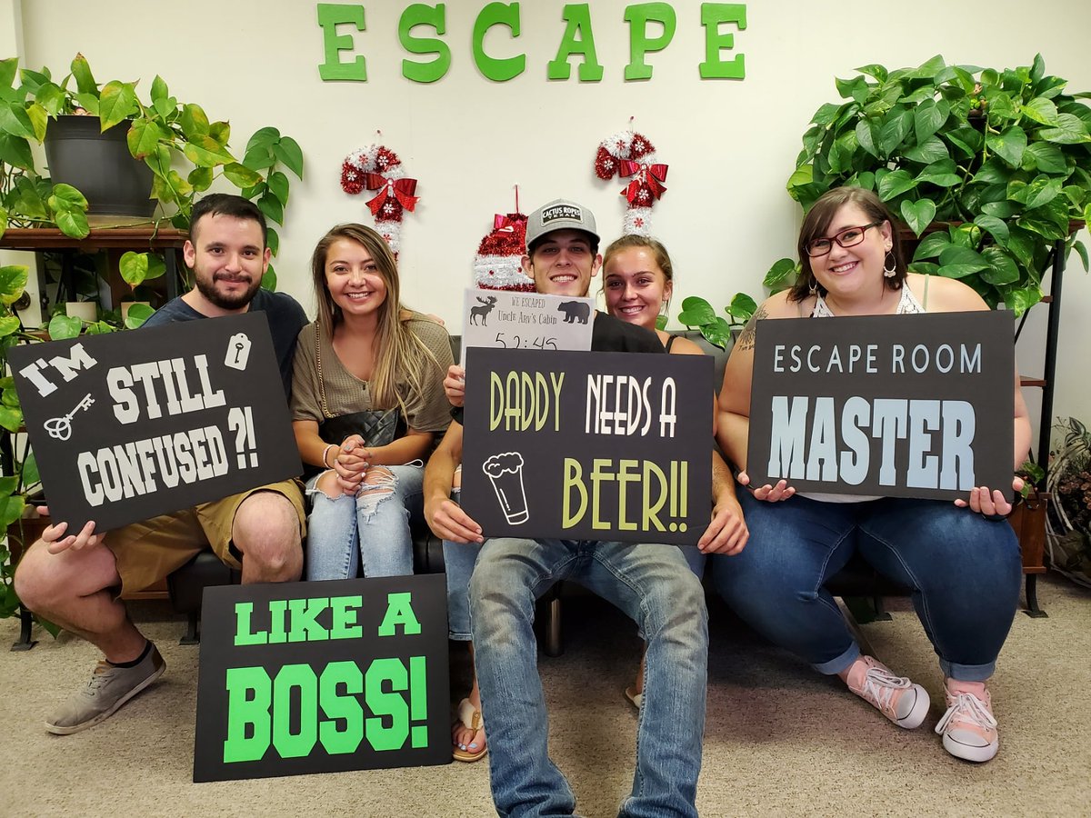 Under_Lock_Key's tweet image. The best birthdays are spent in a room.......an escape room. They found the stash in Uncle Arvs Cabin!!! #happybirthdayalex #somethingtodoinclovis underlockandkeyclovis.com