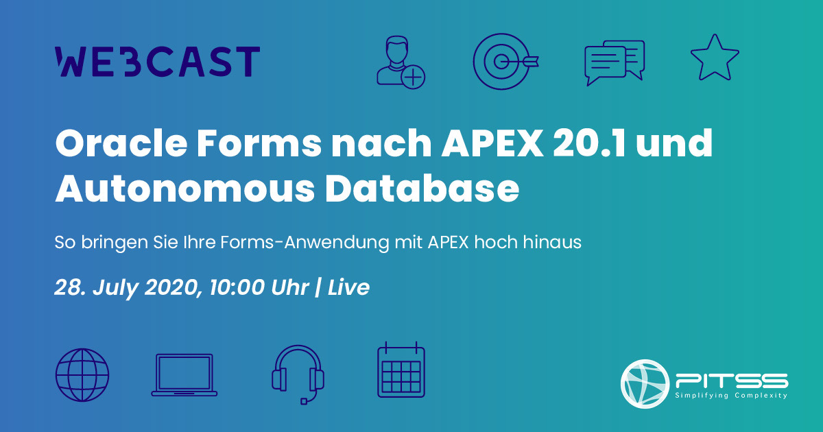 Weil es so gut war ➡ bit.ly/apex-webcast Unser erfolgreiches Webcast über #orclapex &amp; #AutonomousDatabase findet wieder statt! Diesmal ist auch @cczarski mit am Start. 🚀Schnell Platz sichern!

#OracleForms #SoftwareModernisierung