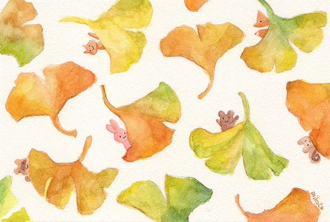 イチョウのtwitterイラスト検索結果 古い順