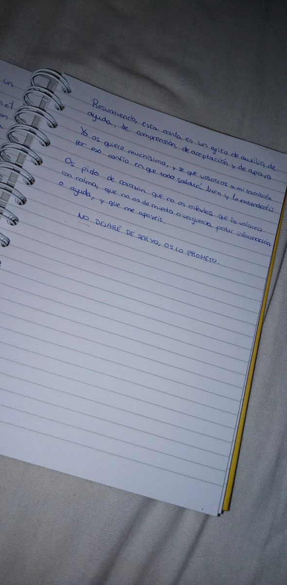 Hola mamá, hola papá. No dejaré de ser yo.