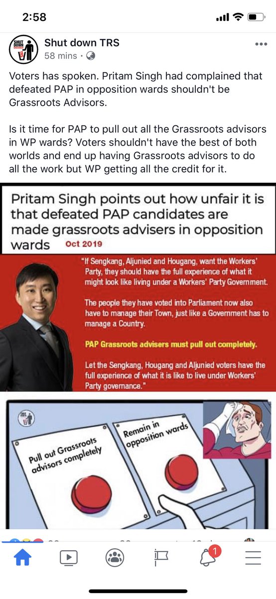 Kx Liang Pro Pap Page Threatening To Pull Out Grassroots Advisors From Opposition Wards Isn T This Exactly What Wpsg Want Or Am I Missing Something Ge T Co Pxbucum5nf