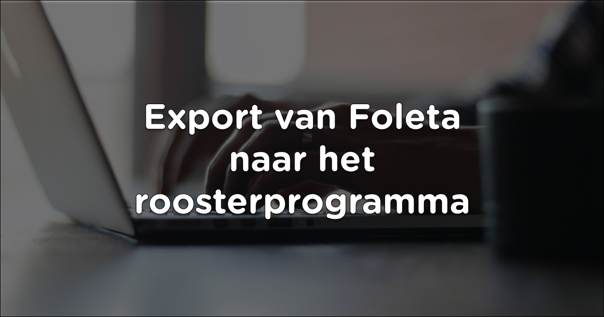 Als de lessen zijn toegedeeld is het tijd voor een export naar het #roosterprogramma. Foleta biedt handige tools om dit te vergemakkelijken.

foleta.nl/nieuws/export-…
