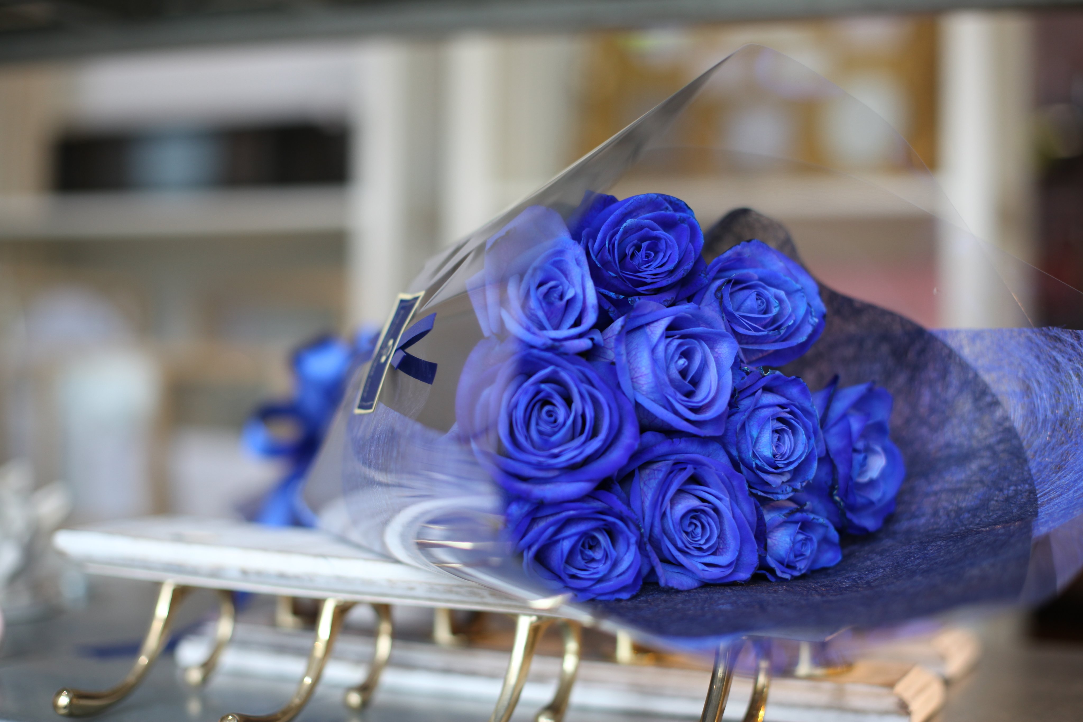 ローズショップ 花嫁を幸せにする 青いバラ10本の花束 花の国 オランダから空輸で仕入れた特別な薔薇 花言葉は 可能性 Something Blue 何か青い物 青い物を身に付けている花嫁は幸せになれるというヨーロッパの言い伝えです T Co Bhyutt9ehh
