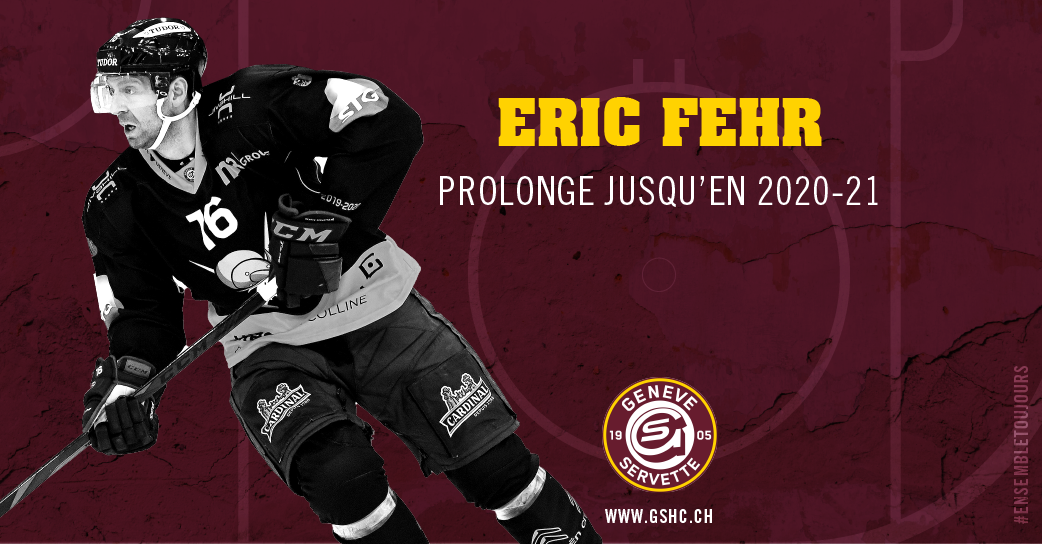 officialGSHC's tweet photo. 🚨 BREAKING NEWS 🚨
Le Genève-Servette Hockey Club est heureux d’annoncer la prolongation de son attaquant canadien Eric Fehr pour la saison 2020-2021 👉 https://t.co/alh7twudNl #GSHC https://t.co/eGo91Kcjdb