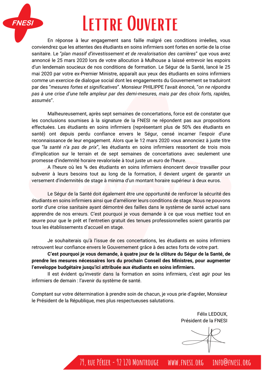 La_FNESI's tweet photo. #SegurDeLaSante|Les arbitrages ne répondent pas aux attentes des #ESI 

@La_FNESI interpelle @EmmanuelMacron afin que les vécus des ESI soient considérés
La décision d'1↗️de l'enveloppe budgétaire doit être prise cette semaine lors du Conseil des Ministres

#PasDeRetourALaNormale https://t.co/AODZveEqER