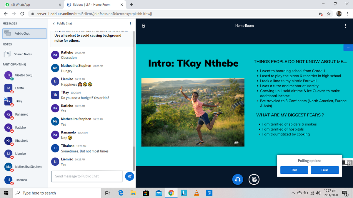 learning_ls's tweet photo. Good Morning Lesotho😀
MONEY MONEY MONEY!! You know with @tkay_nthebe it's always about money and savings. Mr Nthebe as our mentor, had discussion with the cohort on how to save and invest, which financial mistakes to avoid and so on..We must say it was great 😀#learningminsdet https://t.co/sAbjtNc2Ry