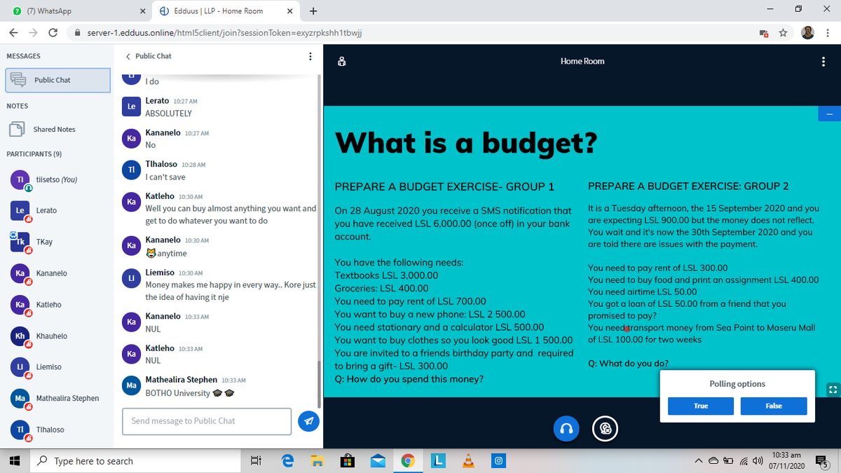 learning_ls's tweet photo. Good Morning Lesotho😀
MONEY MONEY MONEY!! You know with @tkay_nthebe it's always about money and savings. Mr Nthebe as our mentor, had discussion with the cohort on how to save and invest, which financial mistakes to avoid and so on..We must say it was great 😀#learningminsdet https://t.co/sAbjtNc2Ry