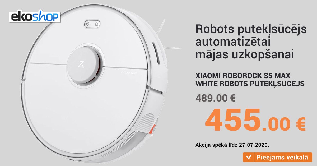EKOSHOPLV's tweet image. Robots putekļsūcējs automatizētai mājas uzkopšanai bez pūlēm
bit.ly/308mlQY
Akcija spēkā līdz 27.07.2020.

#Xiaomi #Roborock #Robotsputekļsūcējs #putekļsūcējs