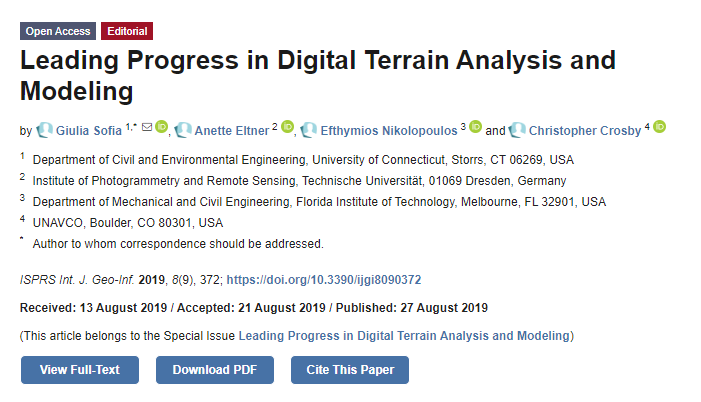 ISPRS_IJGI's tweet photo. #Call4Reading
Special Issue "Leading Progress in #DigitalTerrainAnalysis and Modeling" edited by @jubermensch2, @APhoto36826601, @Thymios_N, and Christopher Crosby was closed. All publications can be founder here https://t.co/CvPlnQ02Hi https://t.co/OqGhN9XujE