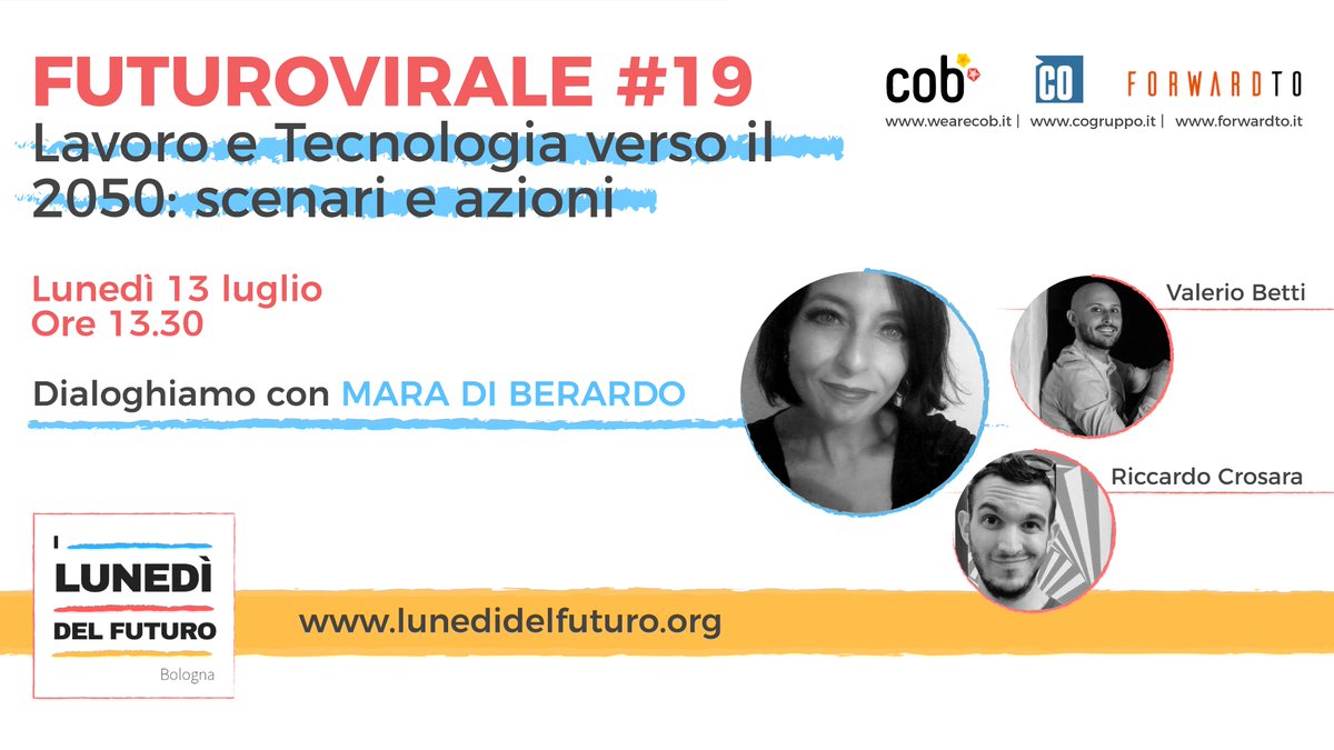 Lavoro e Tecnologia verso il 2050: scenari e azioni.
Oggi alle 13.30 ne parliamo con Mara di Berardo
facebook.com/events/6844018…
#futuro #anticipazione #foresight #Socialinnovation #Socialimpact #impact #socinn #socent #tech