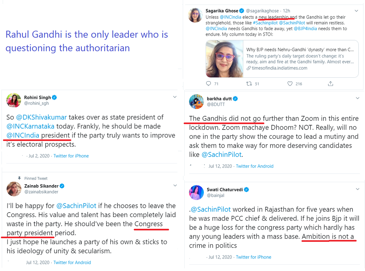 mujwords's tweet photo. @rahulkanwal @INCIndia @RahulGandhi you are not alone there are plenty of like you daily guiding Congress party to choose their new leader.   A person having the support of 25 MLAs is more talented than those who are having the majority. https://t.co/UJm9TA2T3j
