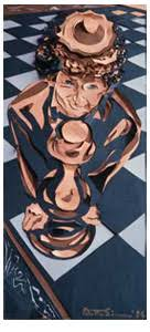 Edith Simon, first published at the age of 10 in a Berlin newspaper she went on to write several books but really, she was an artist. She lived in Edinburgh & threw great parties. John Bellany described her work as having 'fearless vigour'. I love that! /5