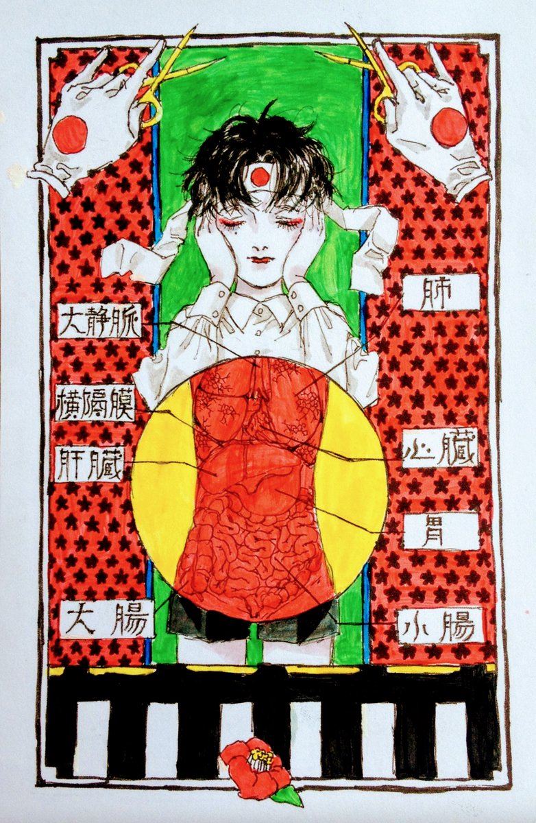 #夏の創作クラスタフォロー祭り 
#絵描きさんと繋がりたい 
 
赤多めのレトロ絵よく描いてる人
よろしくお願いします! RT中心に回ります〜 