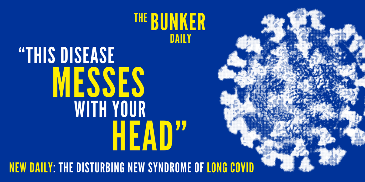bunker_pod's tweet image. NEW DAILY: Some COVID suffers are reporting a disturbing post-viral syndrome that has been dubbed "long-COVID".

@PaulGarnerWoof of @LSTMnews chats to @pimlicat about his own 10-week COVID experience, and why employers need to take it seriously.

Listen: kite.link/thebunker