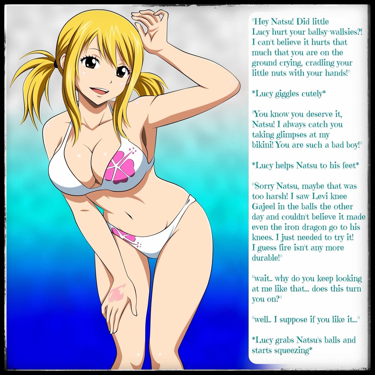 ballbustingart's tweet image. #fairytail #ballbusting #artwork #art