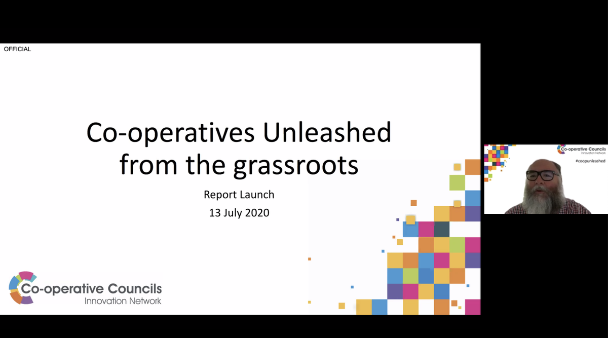 CoopInnovation's tweet photo. It's started! @ChrisPenberthy from @InvestPlymouth introduces today's webinar on #CoopUnleashed - how we can double the size of the #CoopEconomy.
See the report here: https://t.co/lURRvseUTX
#OurCoopDifference https://t.co/CBRRvLCXMb