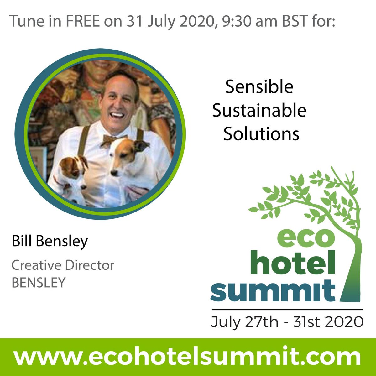 authenticlux's tweet photo. What an honor to have Bill Bensley at our Eco Hotel Summit - Growth and Sustainability event. 

Lear more  by signing up for our free digital event at Eco Hotel Summit,  27. – 31. July 2020.
👉 https://t.co/6Ic0ju0WEd https://t.co/93cnmVoLbj