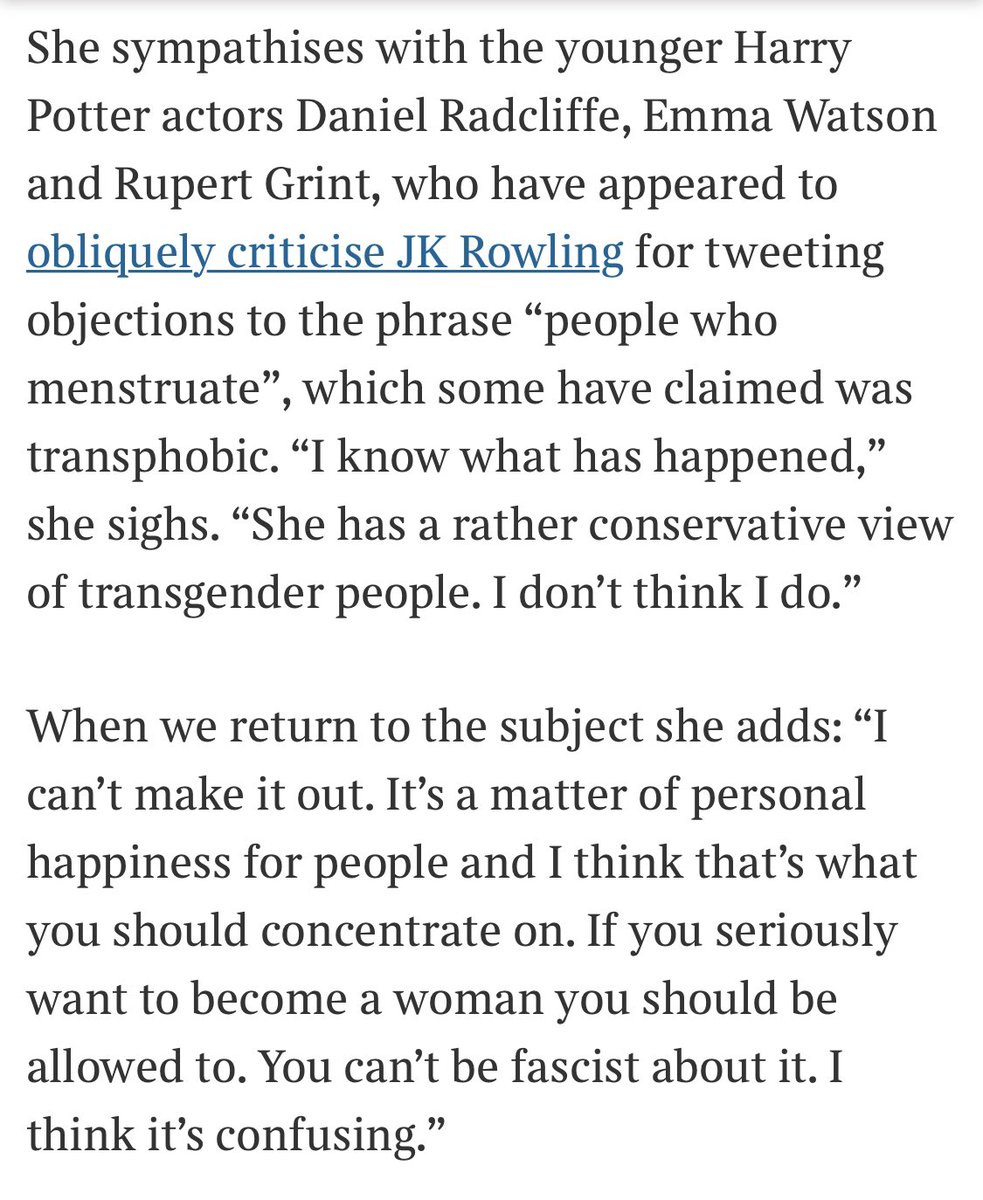 mimmymum's tweet photo. Miriam Margolyes says “Trans Rights” ✊🏻💕 https://t.co/rZFEhQvRHu