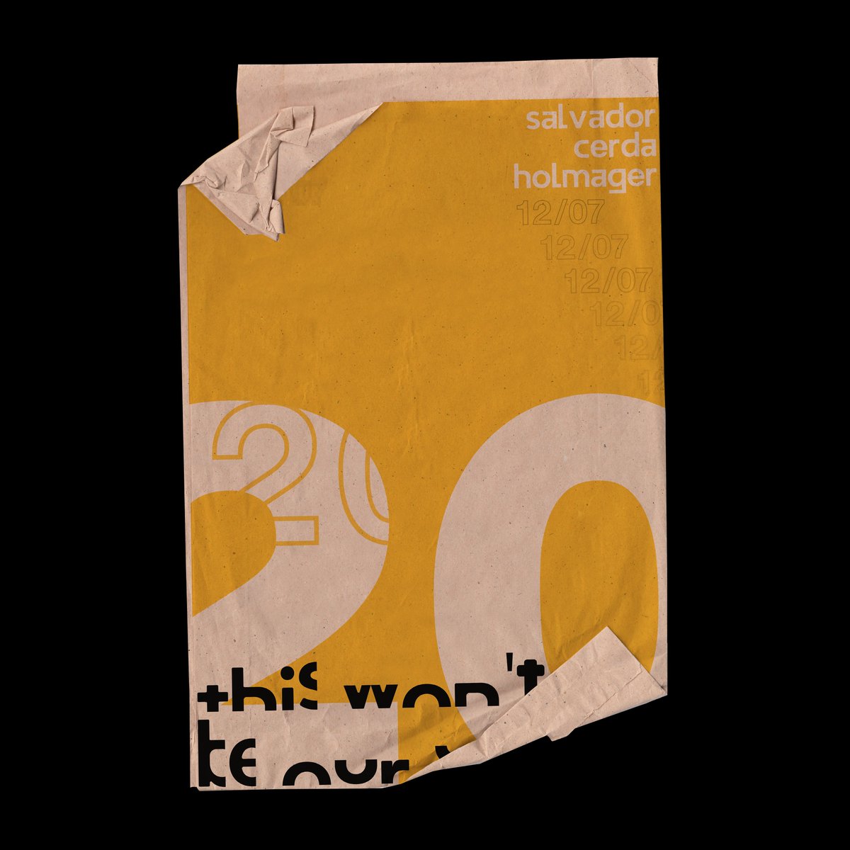 What a start for the first half of the year huh? 😅🗓️
behance.net/gallery/100572… #typography #advertising #poster #behance