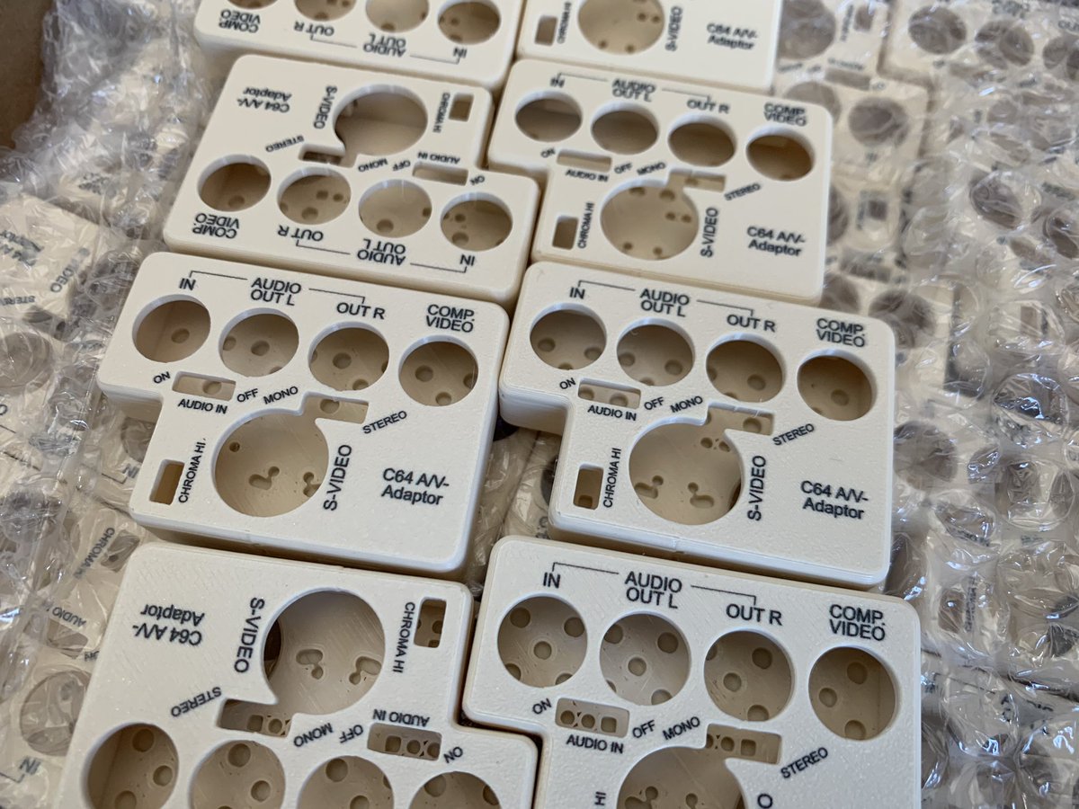KutilDomaci's tweet photo. Finally! @DPD_Czech delivered a parcel with new batch of #3Dprinted cases for #C64AVAdaptor with direct printed labels. Absolutely stunning! https://t.co/7XVz8T4HHw
