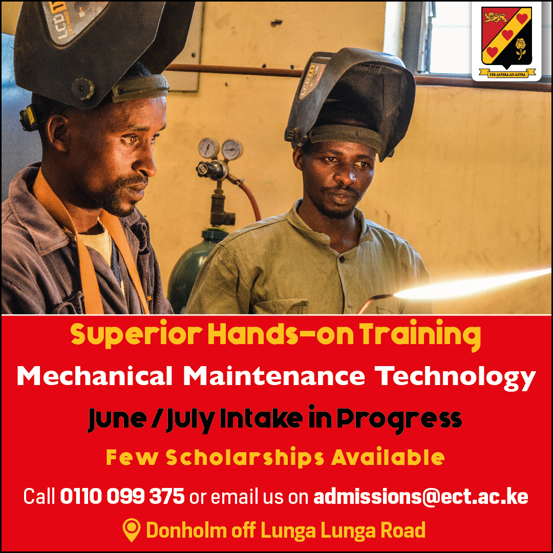 ECTKenya's tweet photo. Join us for for Solar water heating & pumping, plumbing, Welding & fabrication
Transforming lives through vocational training.
#ECTKenya #DiscoverECT #Strathmore #TVET #college #collegelife #education #study #studentlife #engineering #motivation #BuildBackABetterKE https://t.co/UlUuX97Neh