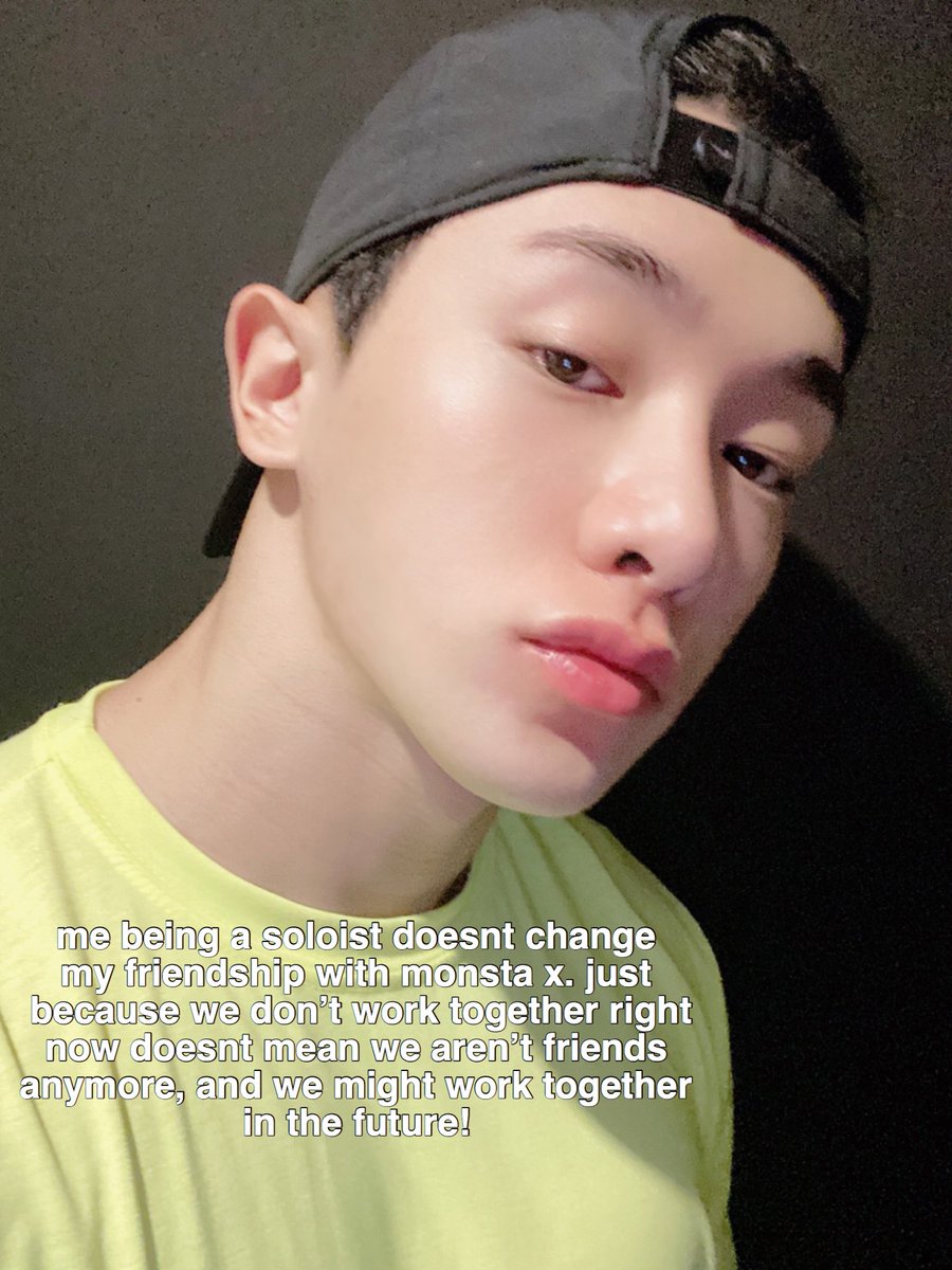 K1SS4KYU's tweet photo. wonho explains why you need to stop making everything he does about his return to monsta x https://t.co/GgS9WHDrmc