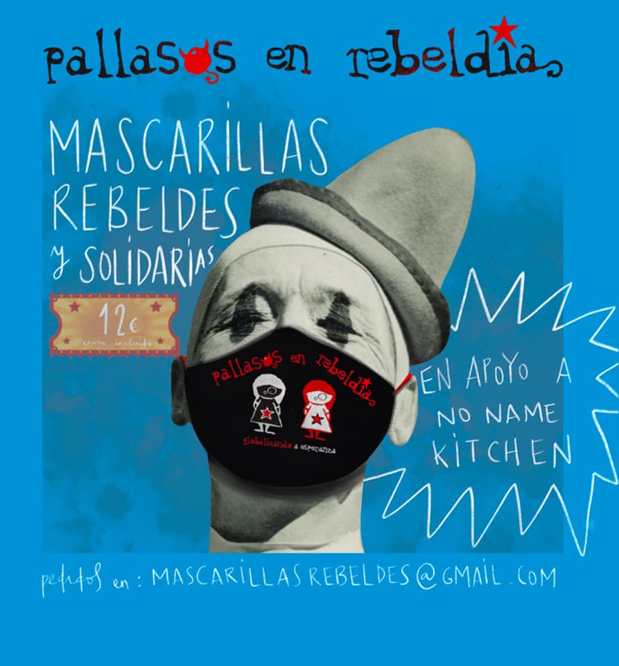 en_rebeldia's tweet photo. 👀Ya tenéis la vuestra??? Podéis encargarlas en mascarillasrebeldes@gmail.com y lucir este pedazo de diseño de Iris Serrano!👇
#MascarillasRebeldes #pallasosenrebeldia #circorebelde @NoNameKitchen1 @Ivanpradopayaso https://t.co/4D8wAbAWYl