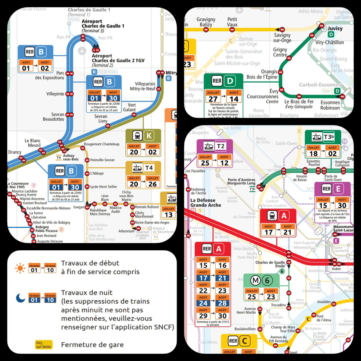 JeanLucPrat's tweet photo. Pour tout savoir sur le programme des travaux RATP / SNCF en IDF durant l'été 👉 https://t.co/itiOXtWlji #Vianavigo https://t.co/HtkpkRioiL