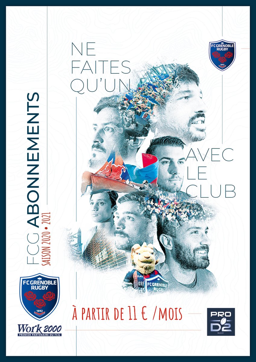 FCGrugby's tweet photo. 🎫 Début de la campagne d'abonnement pour la saison 2020-2021

🏷️ Des tarifs inchangés
😷 Un masque offert pour chaque abonné
🆕 Une buvette privée couverte, chauffée en avant-match

Toutes les infos : https://t.co/fqPNfyATNf

#AllezFCG https://t.co/qWwKpFaKcC