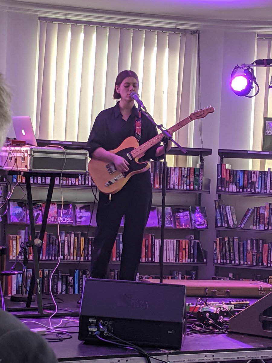 HaltonBC's tweet image. A project which brought a musician in to play a gig in Widnes Library in February, could be in line for a national gong! The #GetItLoudInLibraries gig, which featured @Lizmusic has been shortlisted for a @fantasticforfam award @HaltonLibraries ow.ly/eurI50AtGzv