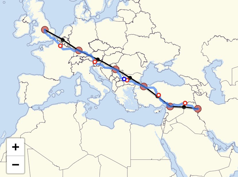 The cycling group have cycled the distance between L’boro 🇬🇧 to Jinzhou, China 🇨🇳 &amp; the walking/running group have gone from L’boro 🇬🇧 to Sulaymaniyah, Iraq 🇮🇶 ➡️ If you are not already involved, then get involved! Download <a href="/strava/">Strava</a> and search ‘Loughborough College’ (2/2)