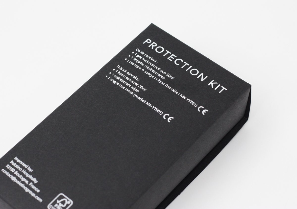 We are able to accommodate smaller requests, making it possible for our boutique hotel clients too. Reach out to us directly to learn more: contact@palatinogroup.com

<a href="/Accor/">Accor Group</a> #hospitality #protectionkit #masks #covid19 #luxuryhospitality #branding