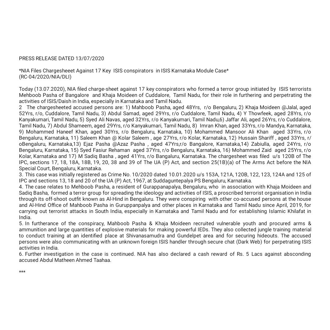 NIA India tweet media