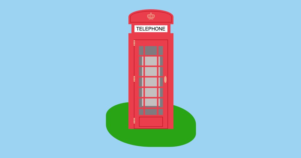 Day 59!  @amit_sheen suggested I make something from a film - one of my faves is Withnail & I, so I made a British phonebox you can use to call your agent if you go on holiday by mistake - via  @CodePen  https://codepen.io/aitchiss/pen/rNxrJLq  #100daysProjectScotland  #100daysProjectScotland2020