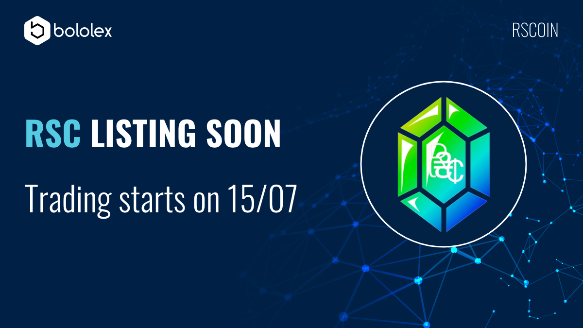RSCOIN1's tweet photo. On July 15 #RSCoin trading will be live ❗️
You can deposit and withdrawal $RSC now😎

💯At Bololex we are adding new coins every week

Stay tuned for upcoming events😍
join👉https://t.co/wP55t7xlSi 

#RSC #Bololex #listing #cryptotrading https://t.co/x9q08Z5W8b